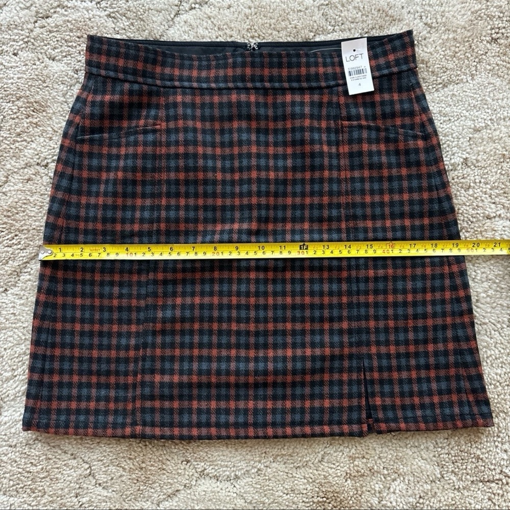 LOFT Plaid Pocket Mini Skirt - Picture 10 of 12